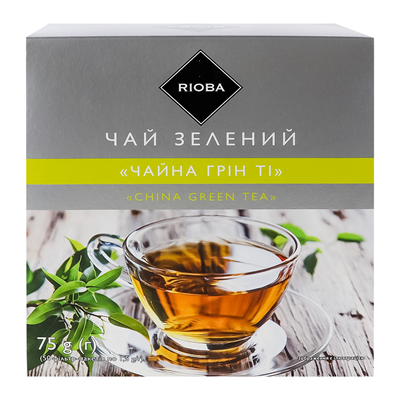 Чай Rioba China Green Tea зелений байховий дрібний 50*1.5г