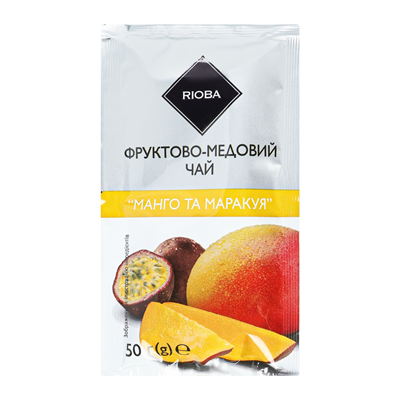 Чай фруктово-медовий Rioba концентрат Манго та маракуя 50г