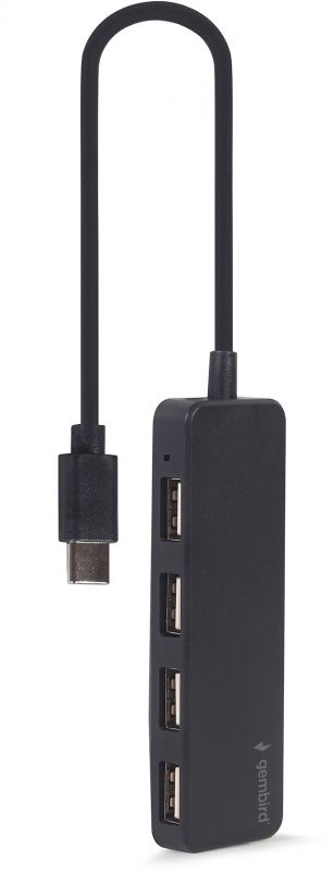 USB-хаб Gembird USB Type-C 4-в-1 (UHB-CM-U2P4-01)