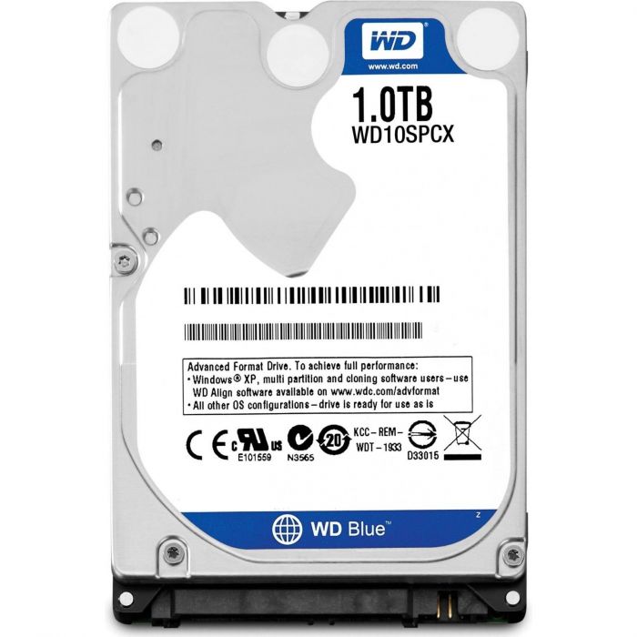 Накопичувач HDD 2.5" SATA 1.0Tb WD Blue 5400prm 16MB (WD10SPCX) гар. 12 міс.
