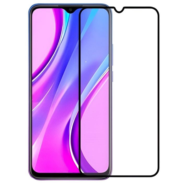 Захисне скло для Xiaomi Redmi 9/Redmi 9 Prime/Poco M2/Poco M3 Black, 0.3мм, 4D ARC, Люкс (Z16568)